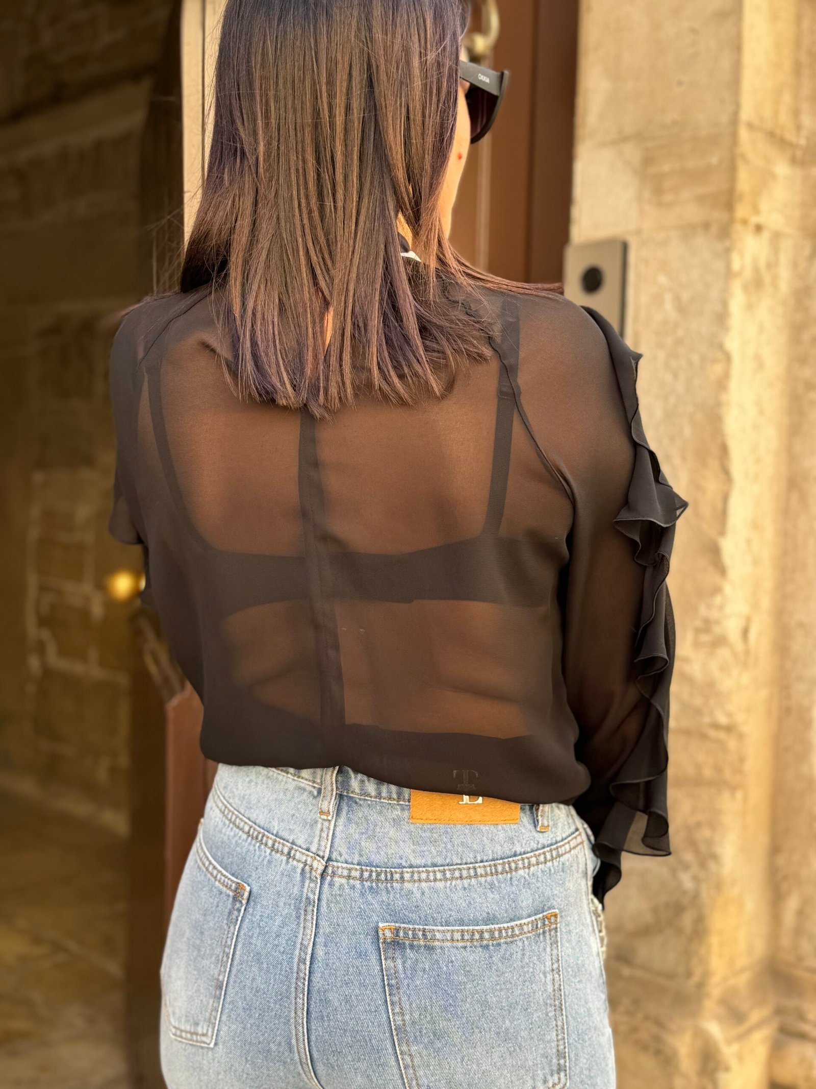 Blusa tolerance nera rouches 2