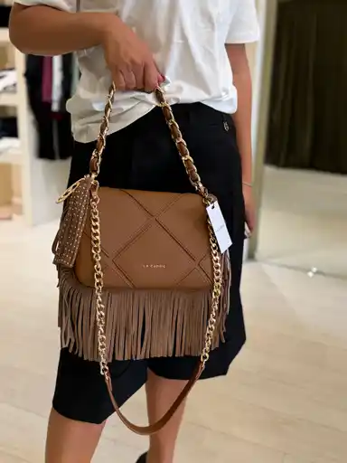 Borsa a spalla Isabel - Cuoio