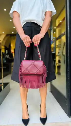 Borsa a spalla Isabel - Cherry