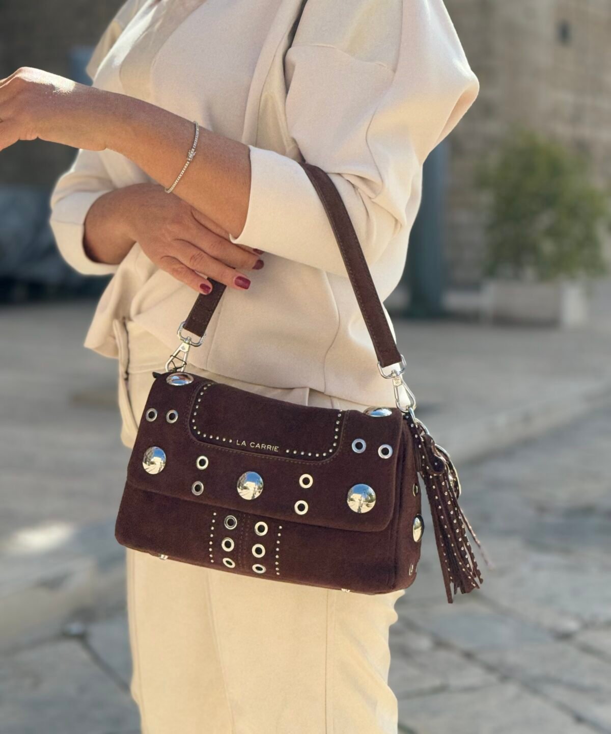 Borsa a spalla Ethnic - Brown