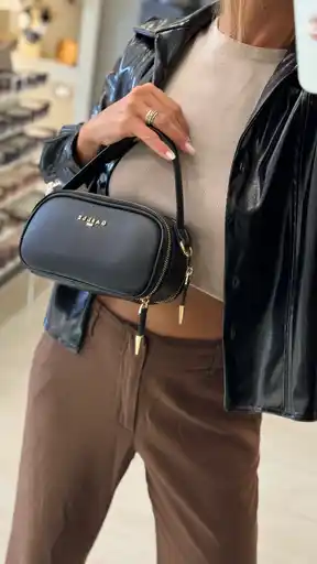 Mini Camera Bag Bottalata • Nero - Gaëlle Paris 6