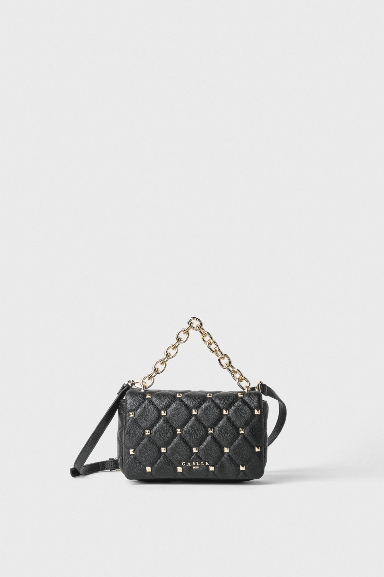 Mini Shoulder Strap Borchia E Maxi Catena • Panna - Gaëlle Paris 3