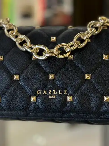 Mini Shoulder Strap Borchia E Maxi Catena • Panna - Gaëlle Paris 7