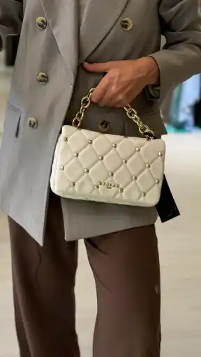 Mini Shoulder Strap Borchia E Maxi Catena - Gaëlle Paris