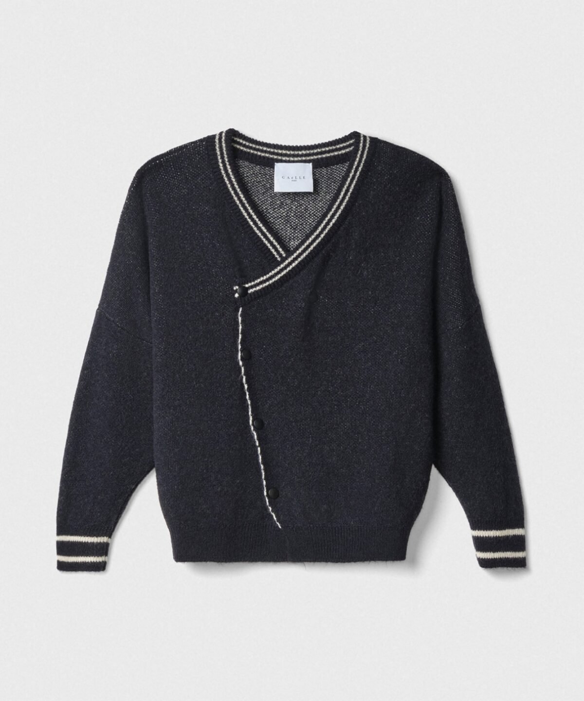 Cardigan Over In Maglieria Con Lavorazione Sul Retro Blu GAABW07150_MBFI0001_GEN_BL01_AI25_GAABW_GA_PRAI