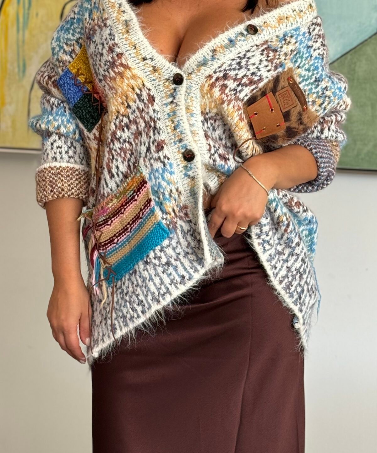 CARDIGAN MULTICOLOR - OVERSIZE