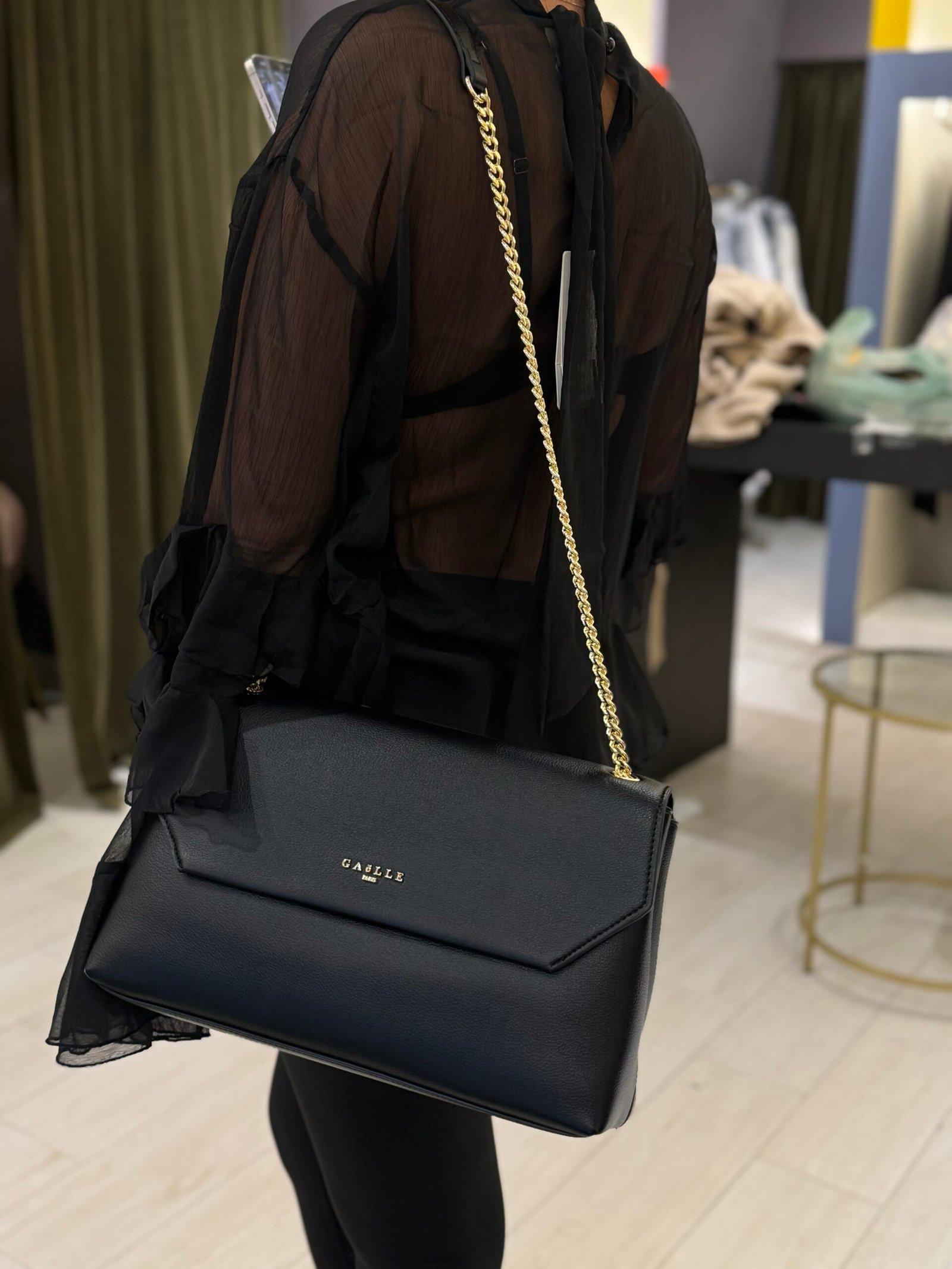 Maxi Shoulder Strap Bottalato • Nero GAACW02334_ 4