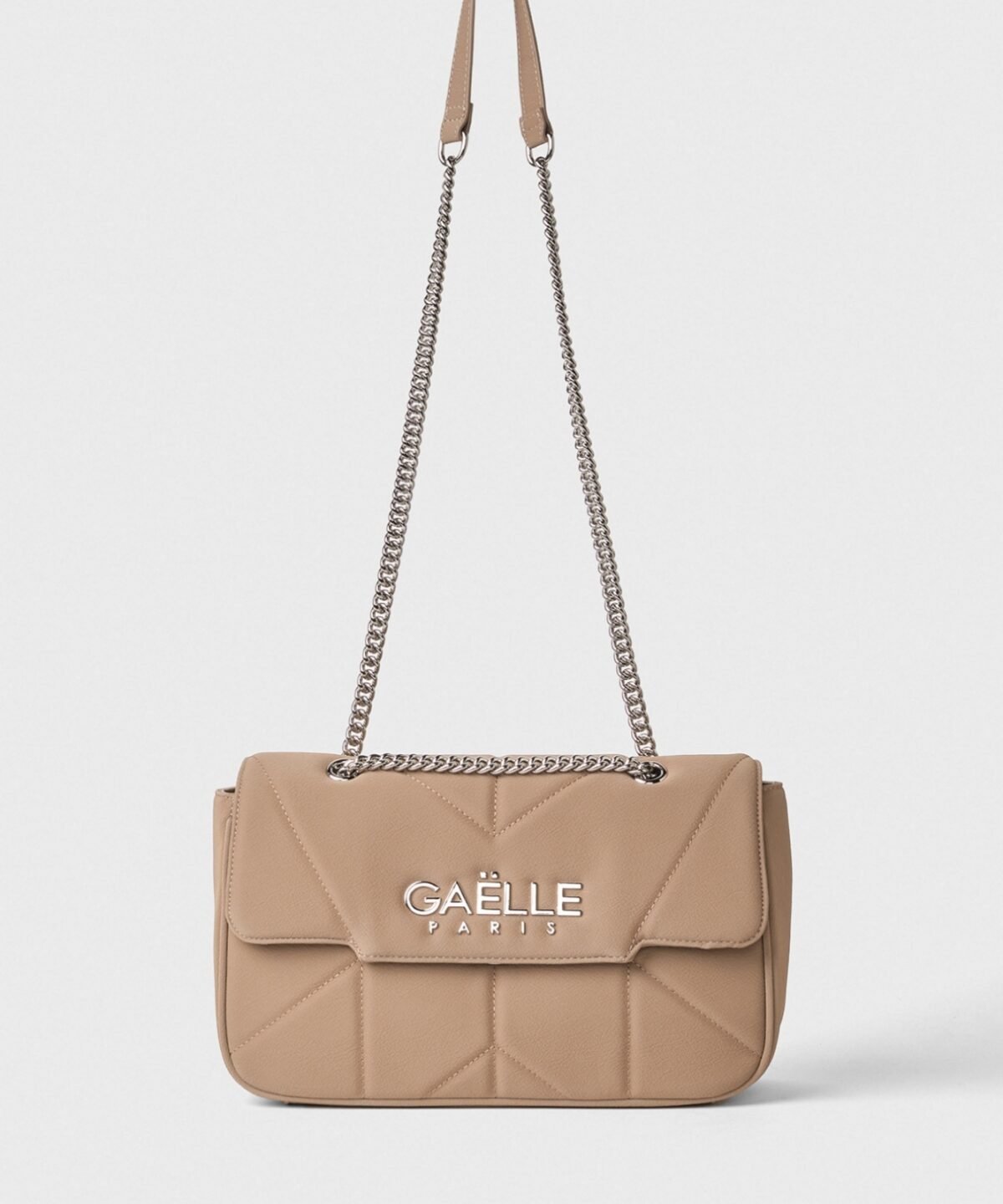 Maxi Shoulder Strap Metal Logo • Cammello - Gaëlle Paris