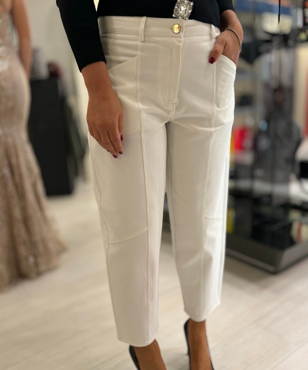 PANTALONE PRECI-EP SHIKY - BIANCO