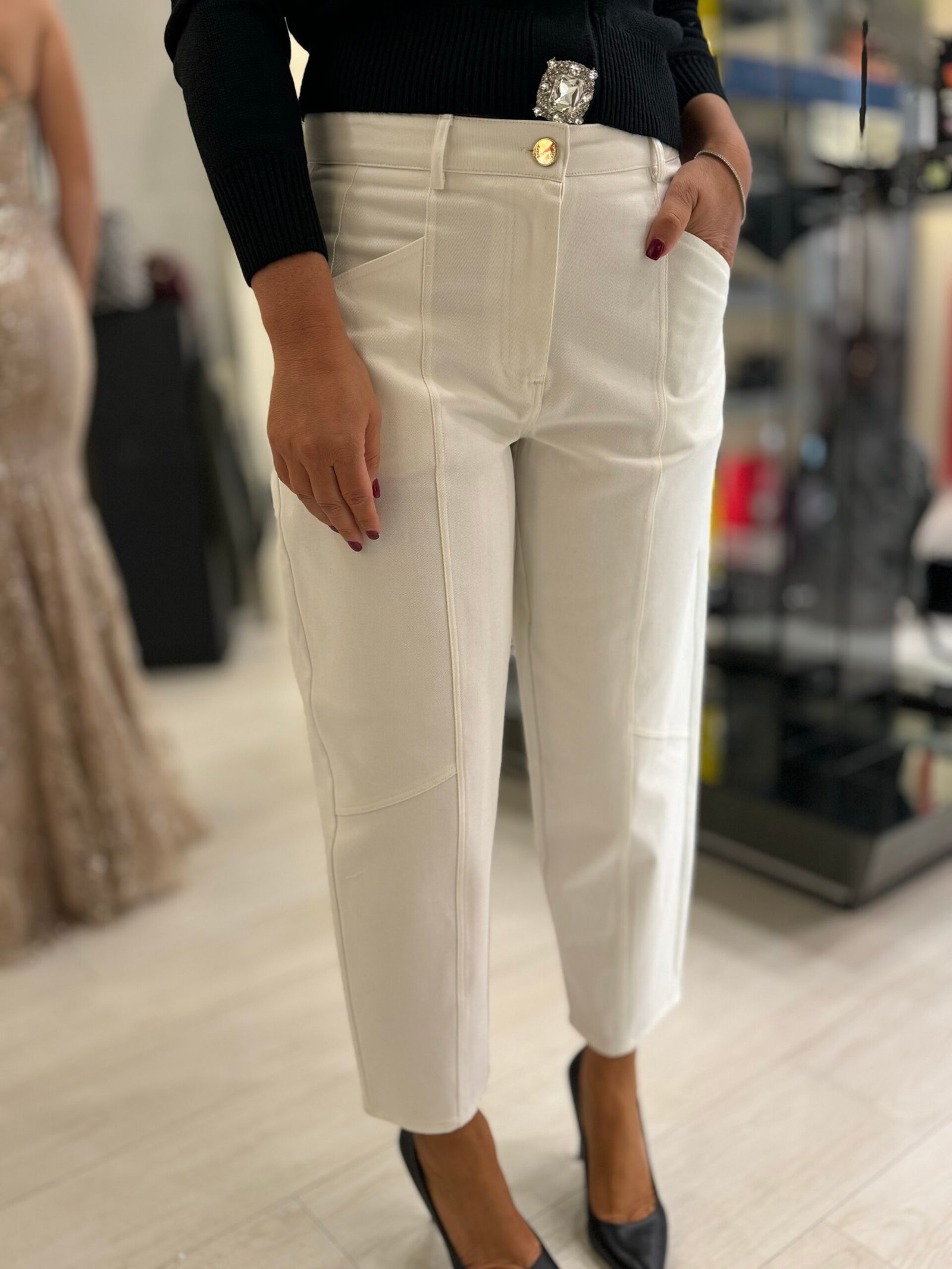 PANTALONE BIANCO SHIKY 1
