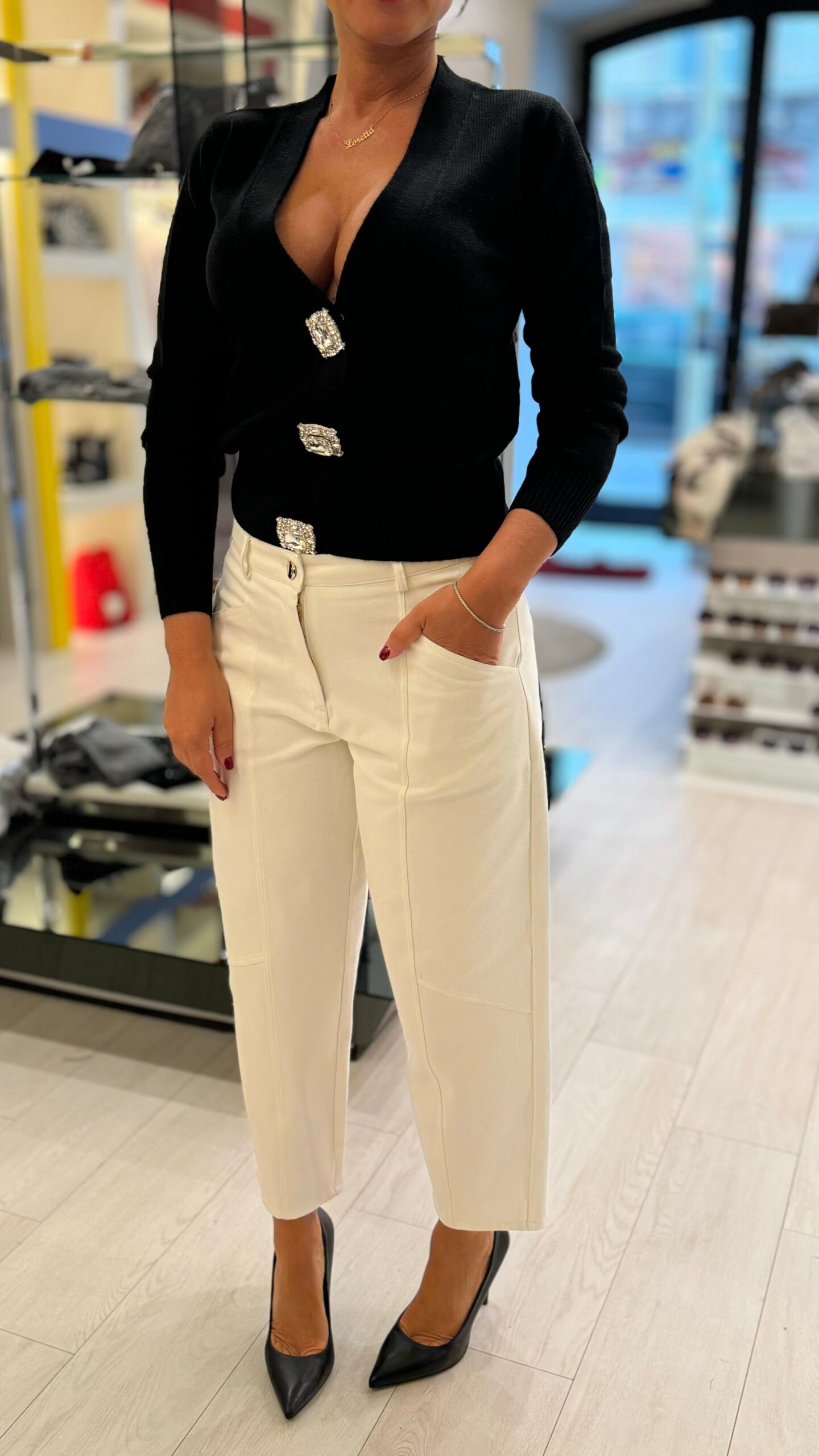 PANTALONE BIANCO SHIKY 3