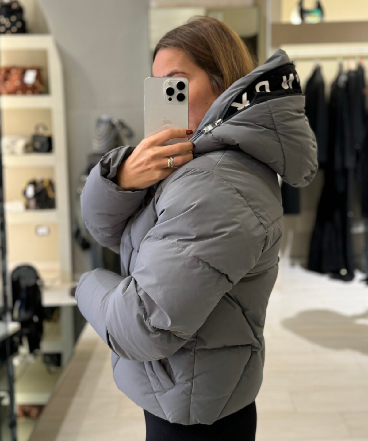 Piumino Richmond X con zip sul cappuccio donna