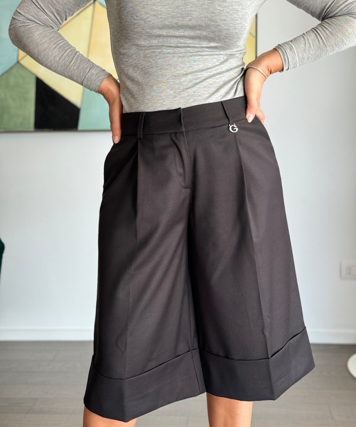 SHORT GAELLE - NERO - GAABW08106