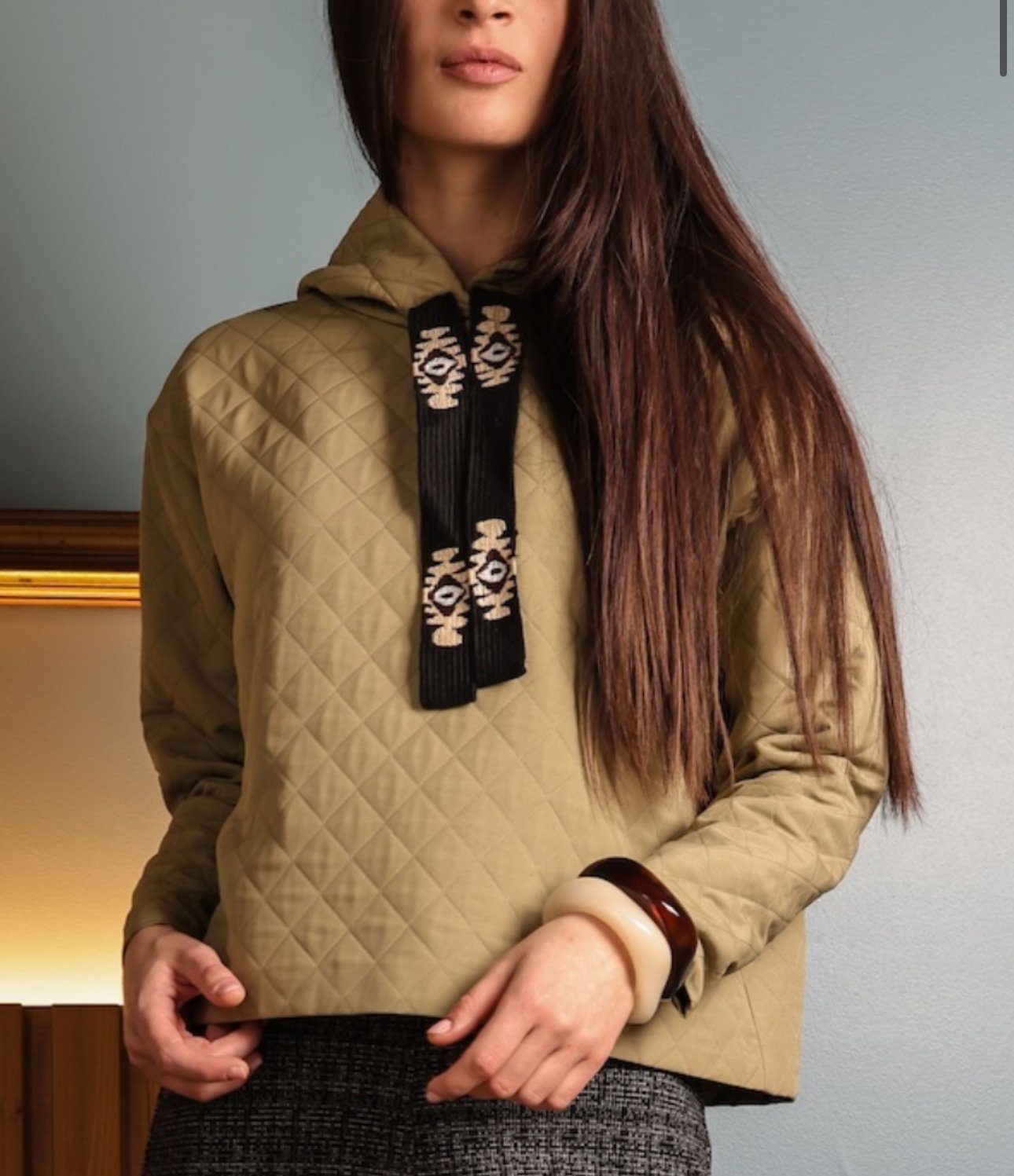 Felpa e gonna salvia VIVYA 1