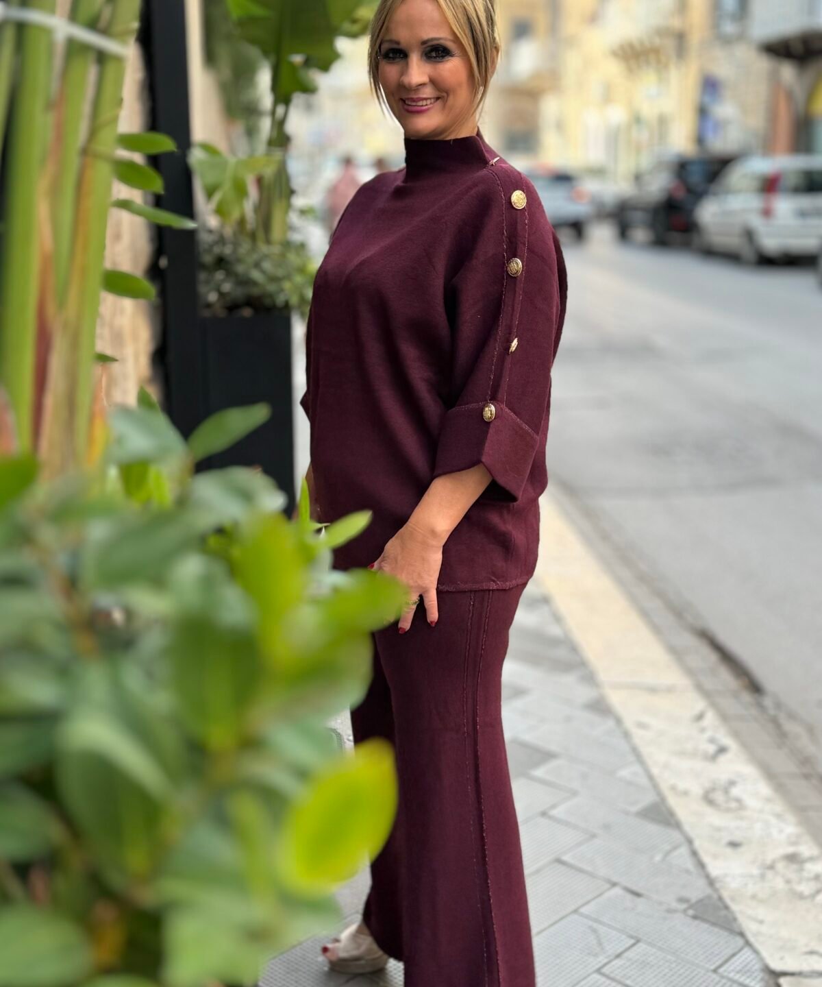 COMPLETO TUTA IN LANA RASATA